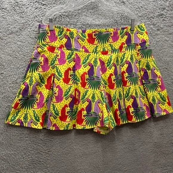 Emily McCarthy XL Skort Colorful Panthers Palms Lined Activewear Tennis EUC - Picture 3 of 7